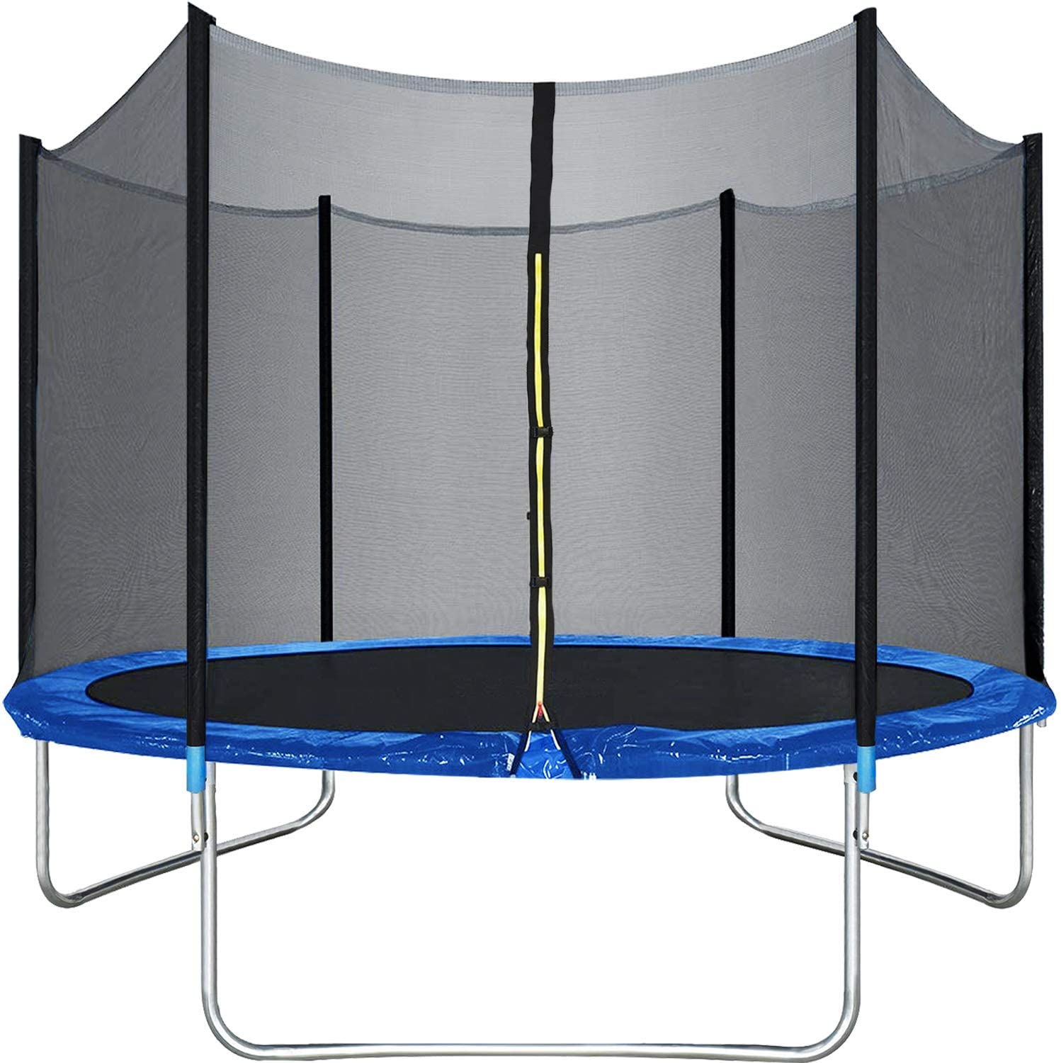 Best Massage 10 Ft Trampoline with Enclosure Net Outdoor Fitness Trampoline PVC Spring Cover Padding