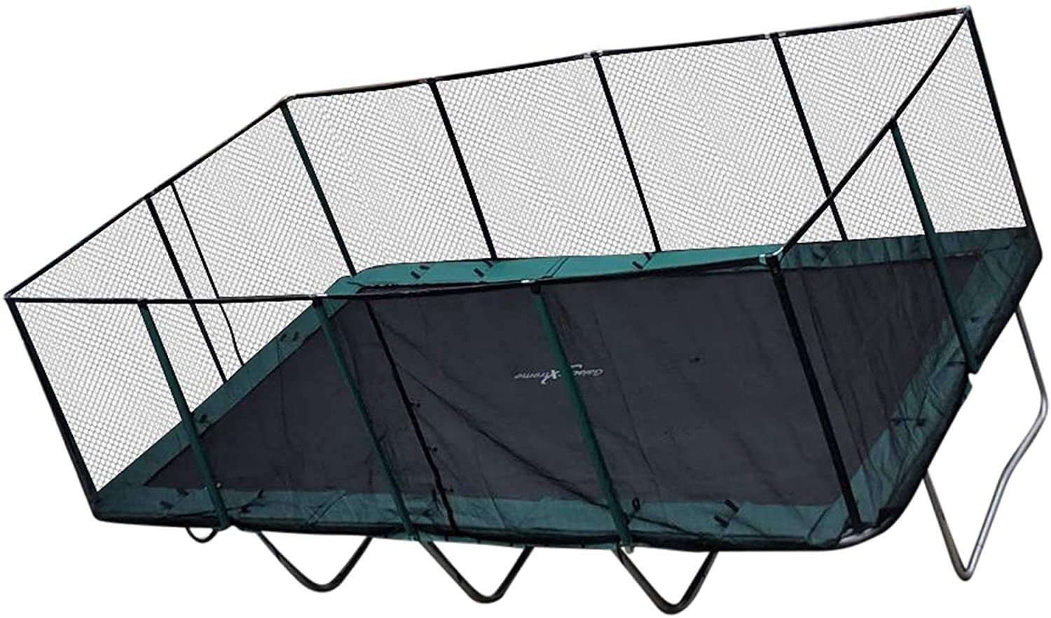 Happy Trampoline - Galactic Xtreme Gymnastic Rectangle Trampoline with Net Enclosure