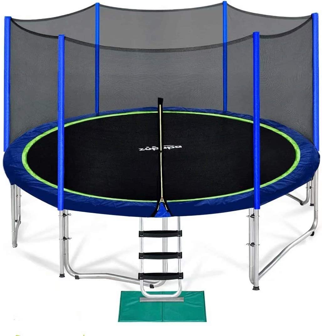Zupapa 15 FT Trampoline for Kids with Safety Enclosure Net