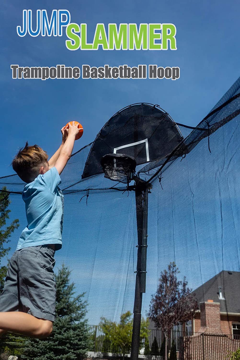 Jump Slammer Trampoline Basketball Hoop