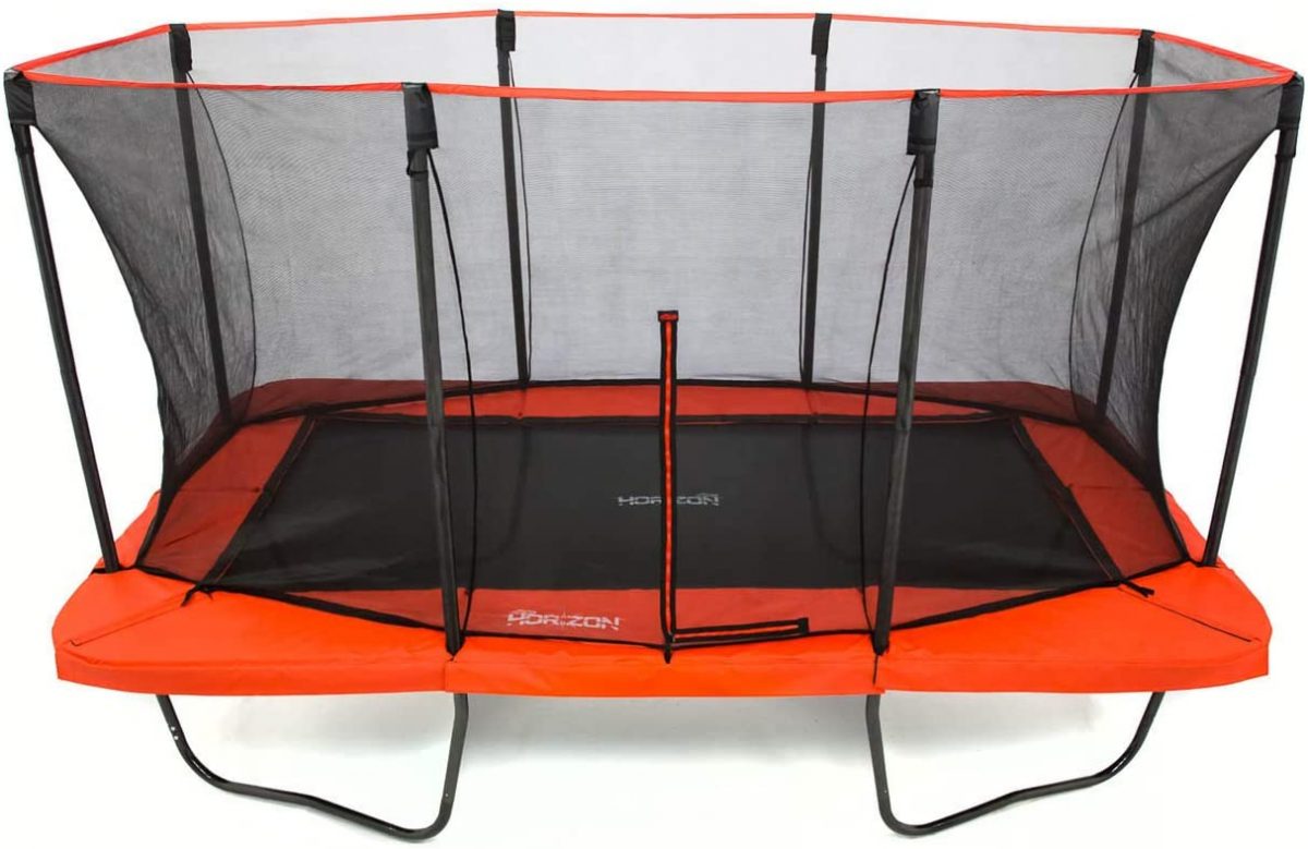SkyBound Horizon 11X18ft Rectangle Trampoline With Safety Enclosure And Ladder 1200x779 