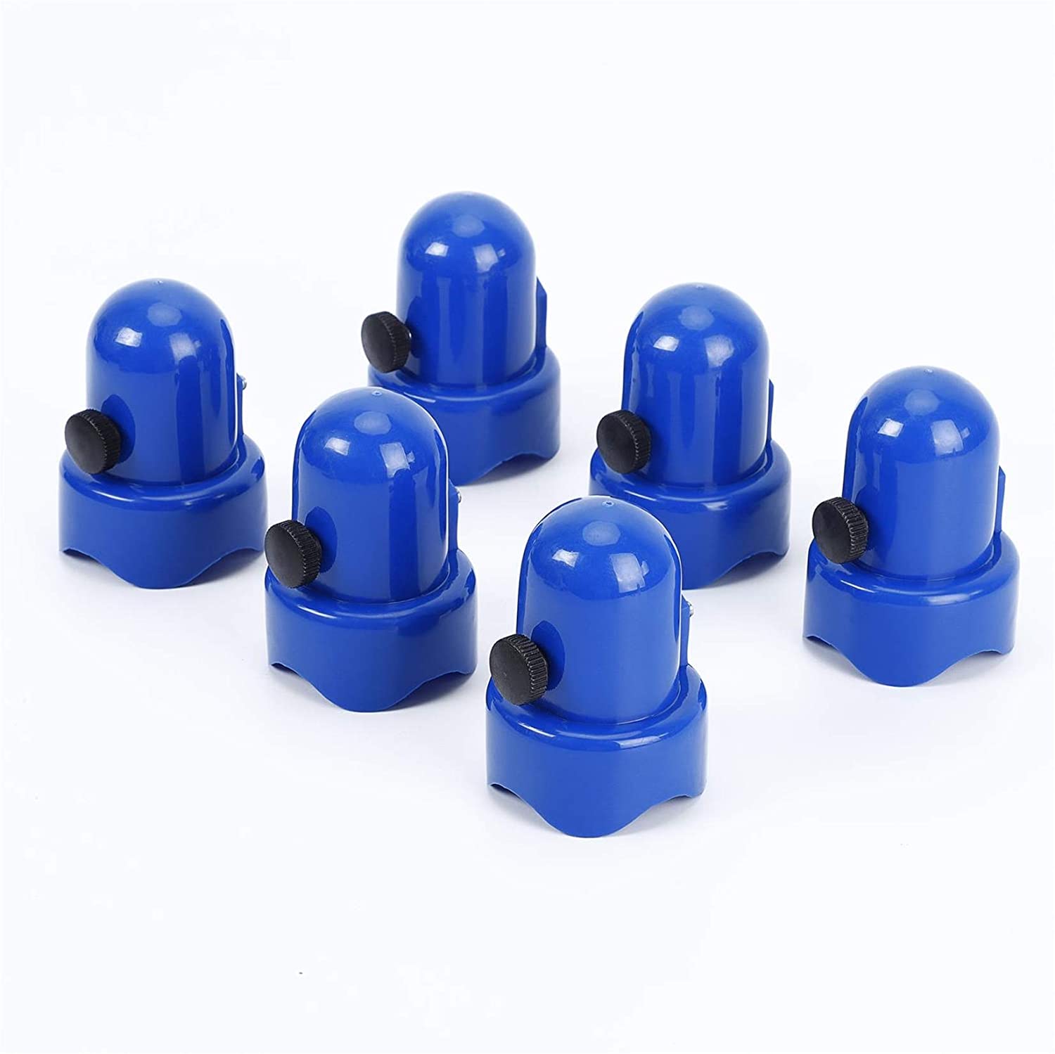 10 Pcs Trampoline Enclosure Pole Cap Quick Install Solid Replacement Parts Trampoline Connection Attachment with Screw Thumb Helonge Trampoline Plastic End Caps 